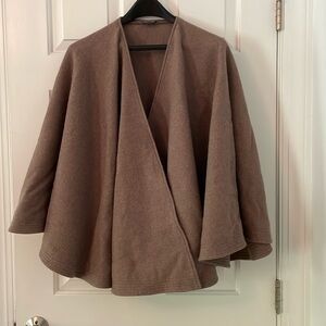Ann Taylor Wool Blend Cape. Taupe